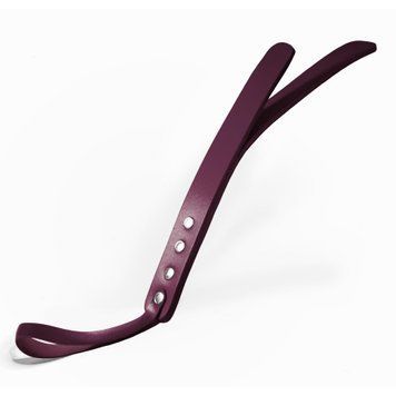 Паддл двошаровий Feral Feelings Leather Mini Paddle Burgundy, натуральна шкіра SO8264 фото