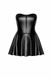 Сукня міні з вінілу, спідниця-кльош, з блискавкою спереду, F308 Noir Handmade Dreamer, розмір М 12967 /F308.00002 фото 5
