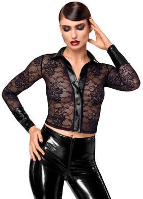 Блуза Noir Handmade F377 Noirelle Lace Button-up Shirt M SX4120 фото