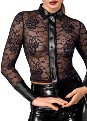 Блуза Noir Handmade F377 Noirelle Lace Button-up Shirt M SX4120 фото