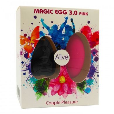 Віброяйце Alive Magic Egg 3.0 Pink із пультом ДУ AL40741 фото