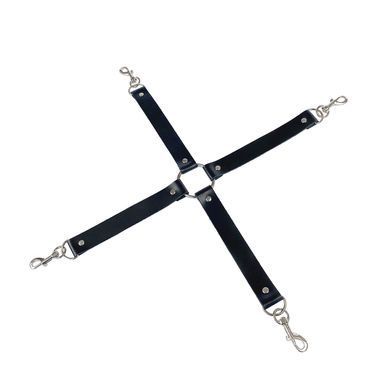 Хрестовина з натуральної шкіри Art of Sex &ndash; 4 Way Connector, чорний SO7480 фото