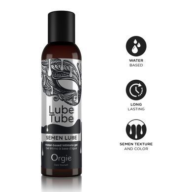 Лубрикант з імітацією сперми Orgie Lube Tube Semen Lube, 150 мл, водна основа, без смаку та запаху SX1537 фото