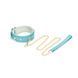 Нашийник з повідцем Liebe Seele Blue Lamb Leather Collar with Velvet Lining SX4843 фото 1