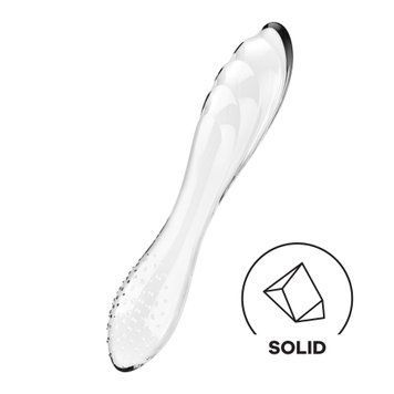 Двосторонній скляний дилдо Satisfyer Dazzling Crystal 1 Transparent (м'яте паковання!!!) SO8785-R фото