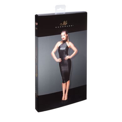 Сукня-олівець з мокрим ефектом Noir Handmade F160 Powerwetlook pencil dress, S SX0035 фото
