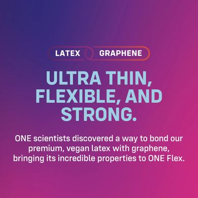 Презервативи ONE Flex Graphene Condom 3 шт, картонна коробка SX0783 фото