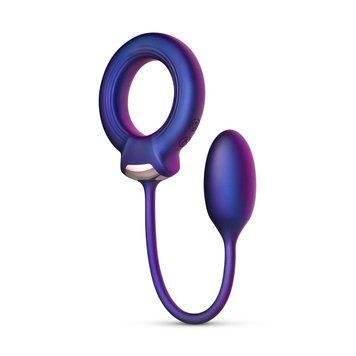 Ерекційне віброкільце з віброяйцем Hueman - Eclipse Anal Vibrator SX3893 фото