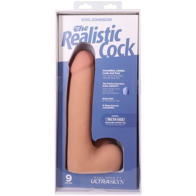 Фалоімітатор Doc Johnson The Realistic Cock ULTRASKYN - 9 Inch with Balls Vanilla SX4449 фото