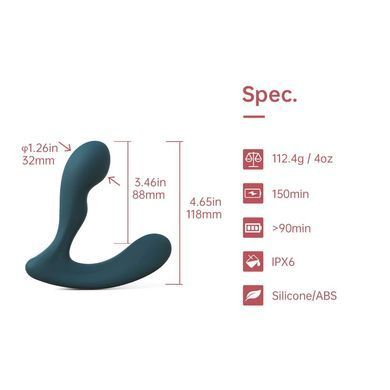 Смарт-масажер простати Magic Motion Solstice X з масажем промежини та зміною кута нахилу стовбура SO8222 фото