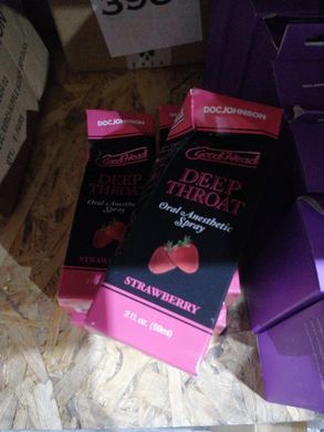 Спрей для мінету Doc Johnson GoodHead DeepThroat Spray - Sweet Strawberry 59мл (м'яте паковання!!!) SO2801-R фото