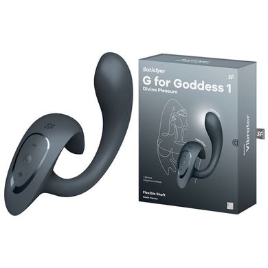 Вагінально-кліторальний вібратор Satisfyer G for Goddess 1 Dark Grey, 2 мотори SX0668 фото