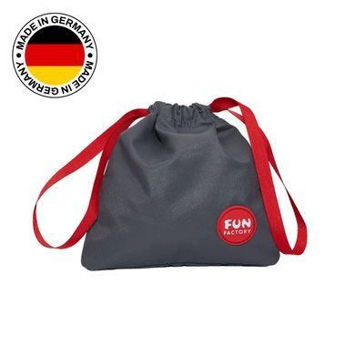 Сумка для секс-іграшок Fun Factory TOYBAG, S, сіра, кисет, 14x14 см SX1009 фото