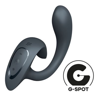 Вагінально-кліторальний вібратор Satisfyer G for Goddess 1 Dark Grey, 2 мотори SX0668 фото