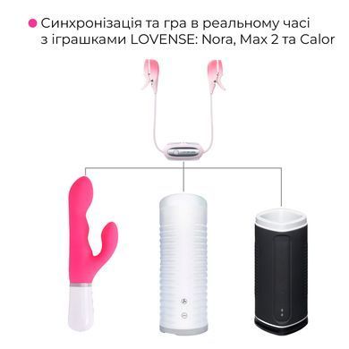 Смарт-вібратор для грудей Lovense Gemini, регулювання стискання соска, можна носити SO7487 фото