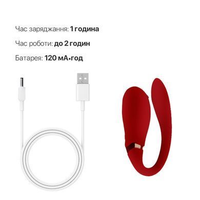 Смартвібратор для пар Zalo &mdash; Fanfan Bright Red SO6670 фото