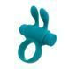 Ерекційне віброкільце S Pleasures Premium Rabbit Ring бірюзове, зі знімною віброкулею та вушками SX4582 фото 1
