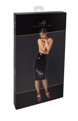 Спідниця Noir Handmade F378 Dominae Column PVC pencil skirt S SX4124 фото