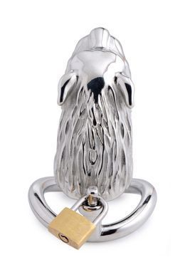 Клітка для пеніса Master Series: Tiger King Cock Cage With Lock, три кільця, замок, три ключі SO8795 фото