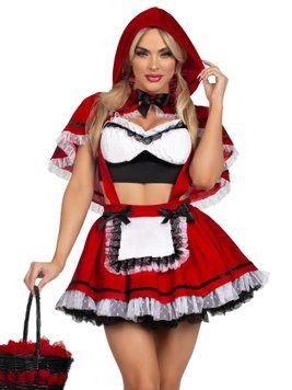 Костюм Червоної Шапочки Leg Avenue Flirty Miss Red Top and Skirt M SX2782 фото