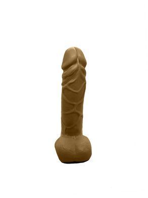 Мило у формі пеніса Чистий Кайф Brown size M, крафтове мило-член, натуральне SO2631 фото
