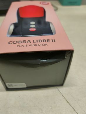 Мастурбатор для головки пеніса Fun Factory COBRA LIBRE II black/red (м'яте паковання!!!) SX0967-R фото