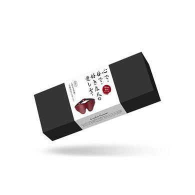 Шкіряна маска на очі Liebe Seele Wine Red Blindfold SO9449 фото