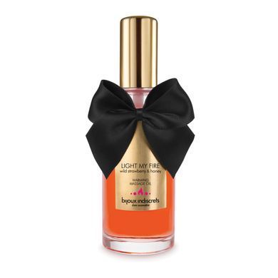Розігрівальна олія Bijoux Indiscrets Light my Fire &ndash; Wild Strawberry&Honey SO5937 фото
