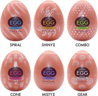 Набір мастурбаторів-яєць Tenga Egg Hard Boilded II Pack (6 яєць) SO9804 фото