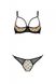 Комплект MARINA SET WITH OPEN BRA beige S/M - Passion SO9733 фото 3