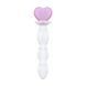 Скляний анальний ланцюжок Gildo Glass Butt Plug Heart Shape No. 35 SX5025 фото 2