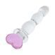 Скляний анальний ланцюжок Gildo Glass Butt Plug Heart Shape No. 35 SX5025 фото 4