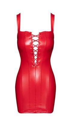 Сукня Noir Handmade F364 Bombshell Lace-Up Mini Dress Red L SX4076 фото