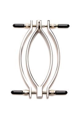 Затискач для статевих губ Master Series: Pussy Tugger Adjustable Vagina Clamp with Chain SO8797 фото