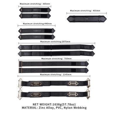 Фіксатори рук та ніг для ліжка LOCKINK BDSM Adjustable Bed Restraint Kit SX0856 фото