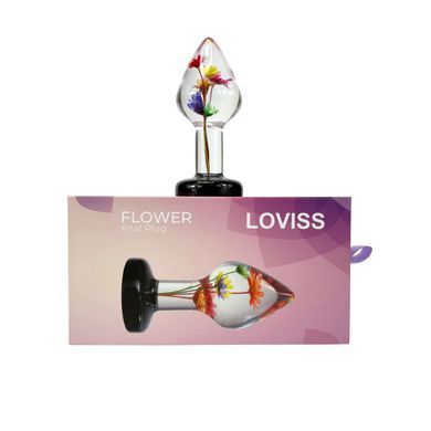Розкішна анальна пробка Loviss Helichrysum Anal Plug зі справжнім безсмертником усередині SX3989 фото