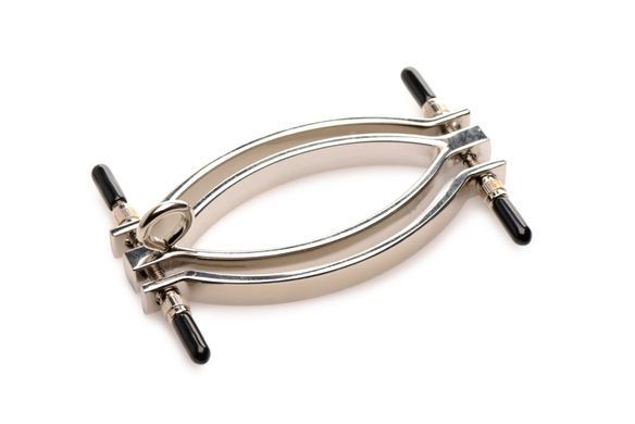 Затискач для статевих губ Master Series: Pussy Tugger Adjustable Vagina Clamp with Chain SO8797 фото