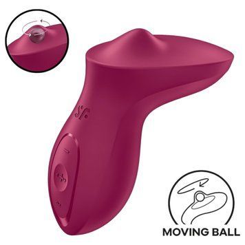 Вібратор для клітора з перлинною стимуляцією Satisfyer Exciterrr Berry, 2 незалежні мотори SX1218 фото