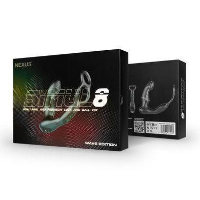 Стимулятор простати Nexus SIMUL8 Wave Edition з ерекційним кільцем, вібрація + манливий рух стовбура SX1340 фото