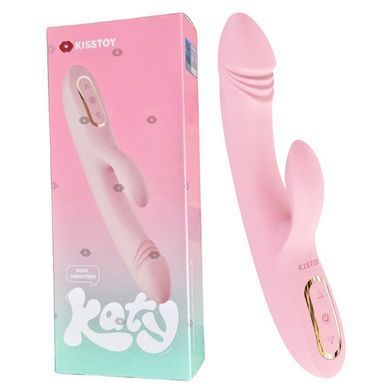 Вібратор-кролик з підігрівом KISSTOY Katy (дірки на пакованні!!!) SO4950-R фото