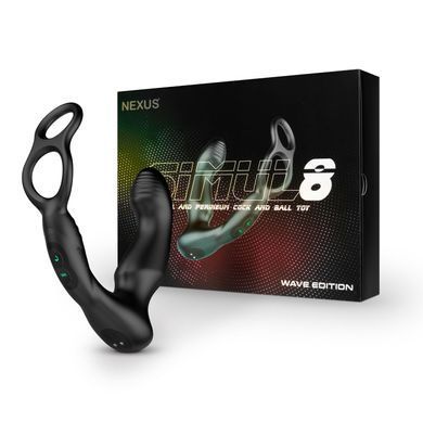 Стимулятор простати Nexus SIMUL8 Wave Edition з ерекційним кільцем, вібрація + манливий рух стовбура SX1340 фото