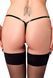 Трусики Noir Handmade P014 Dominae PVC panty with silver clasp XXL SX4227 фото 2
