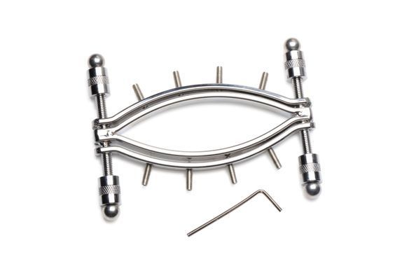 Затискач для вагіни Master Series: Spread 'Em Poker Vagina Clamp with Adjustable Pressure Screws, ши SO8798 фото