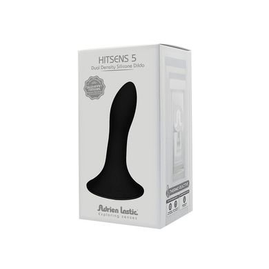 Дилдо з присоскою Adrien Lastic Hitsens 5 Black, відмінно для страпона, діаметр 2,4 см, довжина 13см AD24059 фото