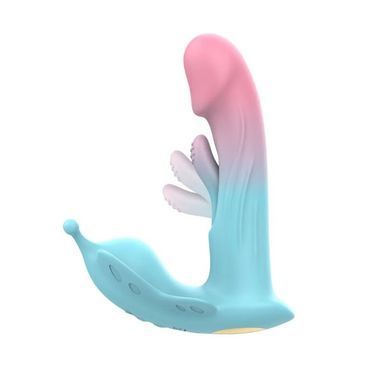 Вібратор Loviss Becky Trigger Panty Vibrator, носимий, вібрація + манливий рух, пульт ДК SX3991 фото