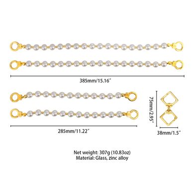 Перлинні наручники та поножі LOCKINK Pearl Bondage & Restraint Set SX0909 фото