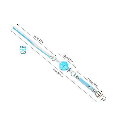 Кляп Liebe Seele Crystal Ball Gag - Blue (Large Ball) SX4851 фото
