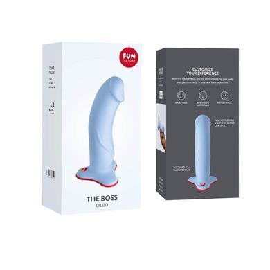 Фалоімітатор Fun Factory THE BOSS STUB, ніжно-блакитний (м'яте паковання!!!) SX0990-R фото