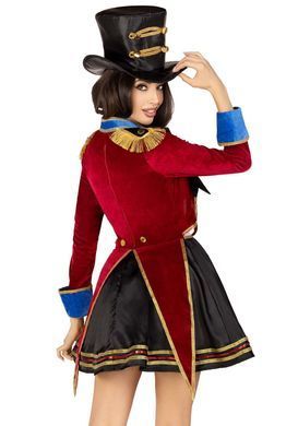 Костюм дресирувальниці Leg Avenue Ringmaster Costume S, сукня, капелюх SO9193 фото