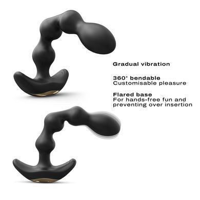 Анальний вібратор-намисто Dorcel FLEXI BALLS, гнучкий стовбур, пульт ДК SO6818 фото